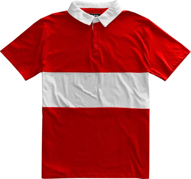 top Men's Classic Striped Short Sleeve Polo Shirt Kings Of NY $24.99