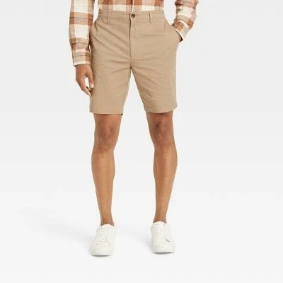 bottoms Men's Goodfellow & Co Every Wear 9" Flat Front Chino Shorts Target $25