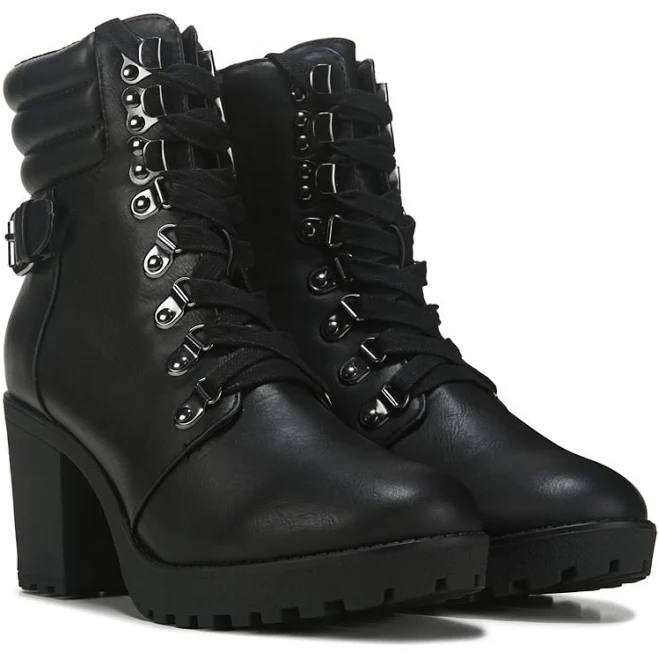 shoes MIA Women's Annamaria Lug Sole Combat Boot Famous Footwear $69.99