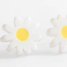 accessory Mini Yellow + White Daisy Studs Nahcotta $25