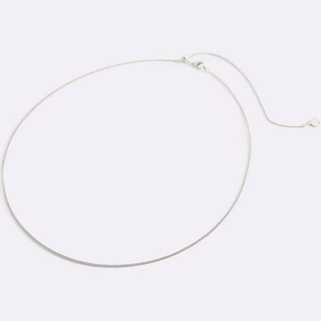 accessory Mint & Lily Italian Milano Sterling Silver Adjustable Chain Necklace Mint & Lily $39