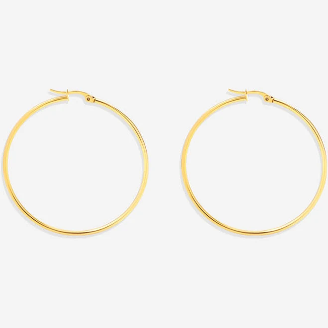 accessory Mint & Lily Lynette Large Hoop Inspirational Earrings Mint & Lily $29