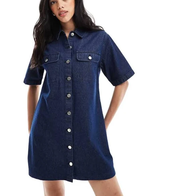 dress Miss Selfridge Oversized Denim Shirt Dress ASOS $31.49