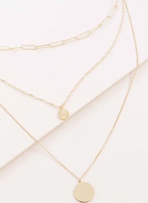 accessory Multi Layered Coin Pendant Necklace Lovoda $24