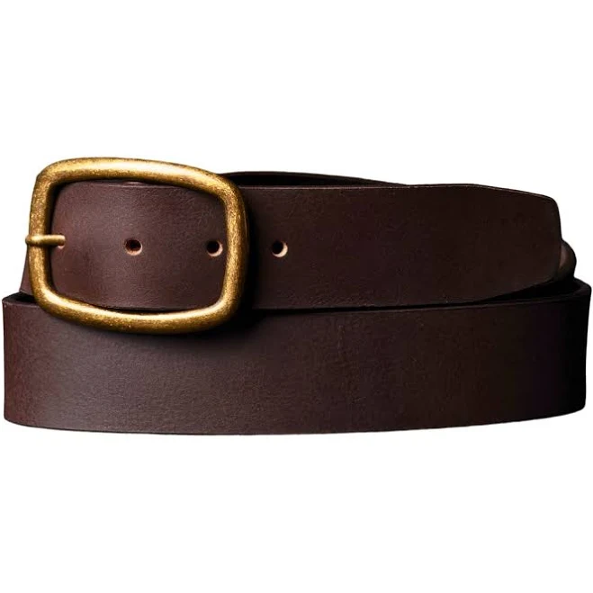 accessory Nab Leather Amara Full Grain Leather Dress Belt with Gold Buckle Nab Leather Co $106