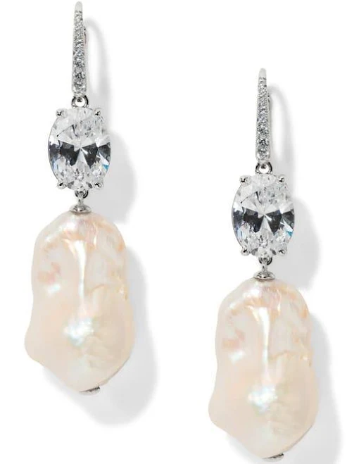 accessory Nadri Women's Madrid Freshwater Pearl Double Drop Earrings Nordstrom $125