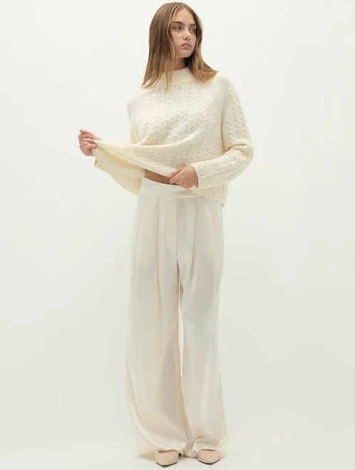 pants NAKEDCASHMERE Women's Rosalie Silk Wide-Leg Trouser Nordstrom $375