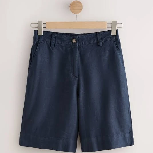 shorts Next Women's Linen Blend Bermuda Shorts Next USA $37