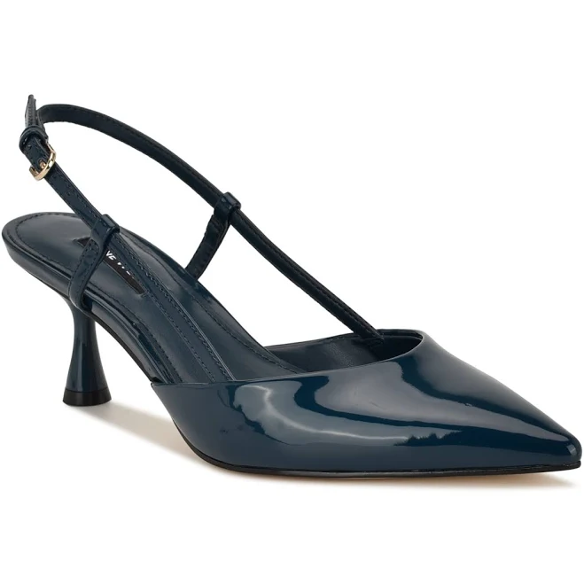 shoes Nine West Women's Rhonda Kitten Heel Slingback Pumps Macy's $41.58