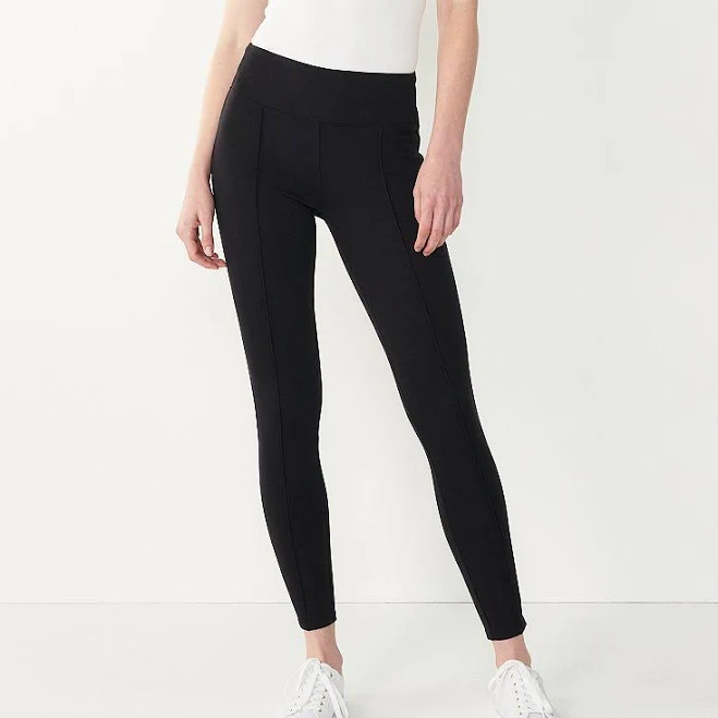 leggings Nine West Women's Seamed Tummy-Control Ponte Leggings Kohl's $23.99