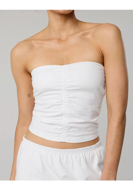 tube top OFFLINE By Aerie OG Cotton Ruched Tube Top Women's Aerie $27.96