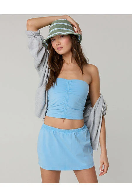 tube top OFFLINE By Aerie OG Cotton Ruched Tube Top Women's Aerie $27.96