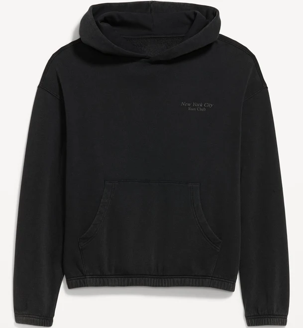top Old Navy Men's Oversized Cropped Hoodie Old Navy $27.49