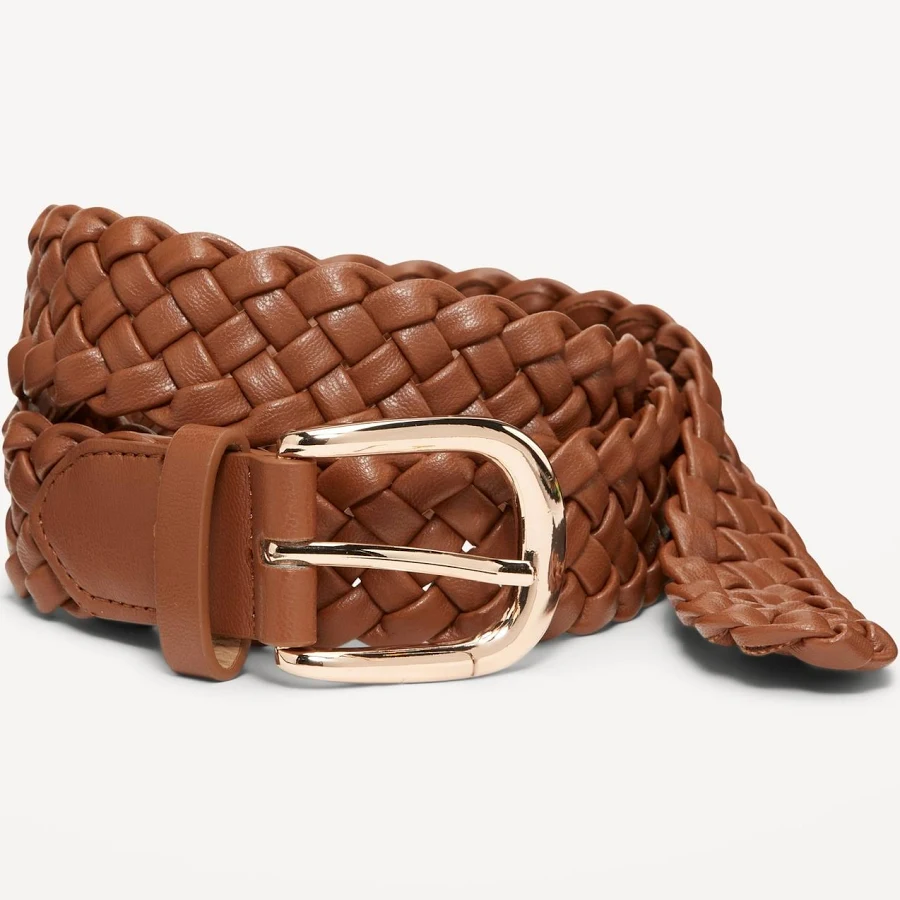 accessory Old Navy Women's Braided Faux-Leather Belt Old Navy $19.99