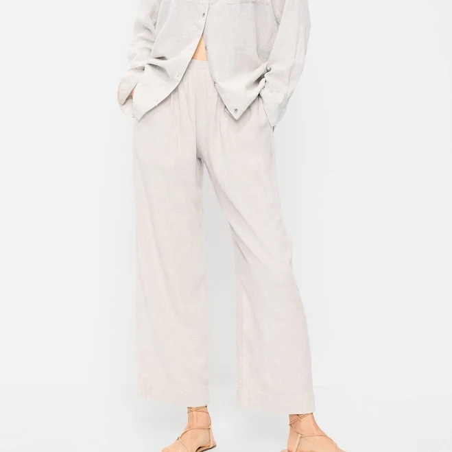 pants Old Navy Women's High-Waisted Linen-Blend Straight Ankle Pants Old Navy $20