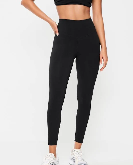 leggings Old Navy Women's High-Waisted Powerchill 7/8 Cotton Leggings Old Navy $16.19