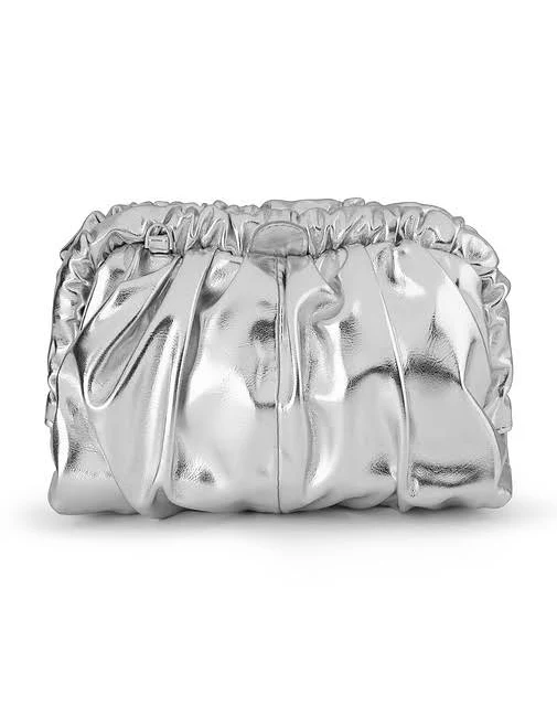 bag Olga Berg Betty Metallic Clutch REVOLVE $99