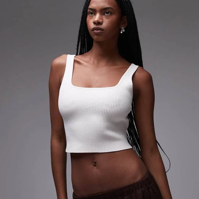 top & Other Stories Cropped Knit Tank Top ASOS $47.7