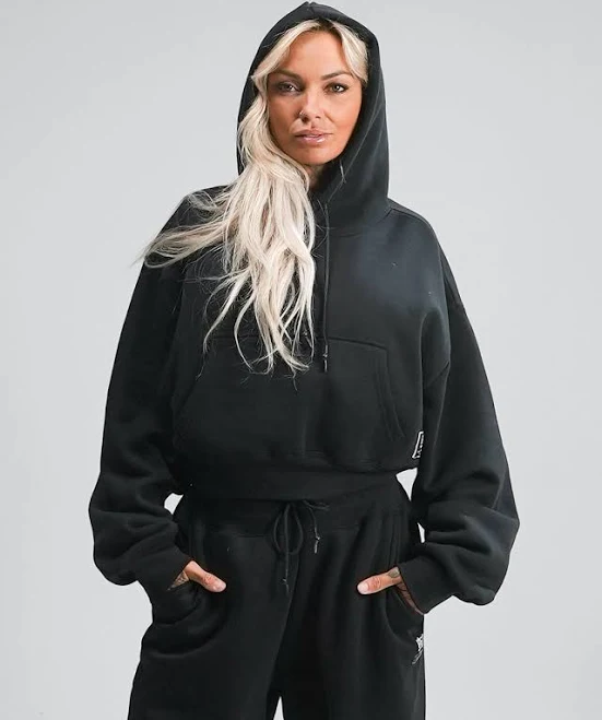 top Oversized Crop Hoodie Flag Nor Fail $78