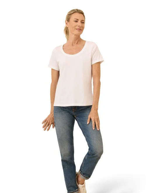 top Pact Women's Organic Cotton Softspun Scoop Neck Tee Nordstrom $34
