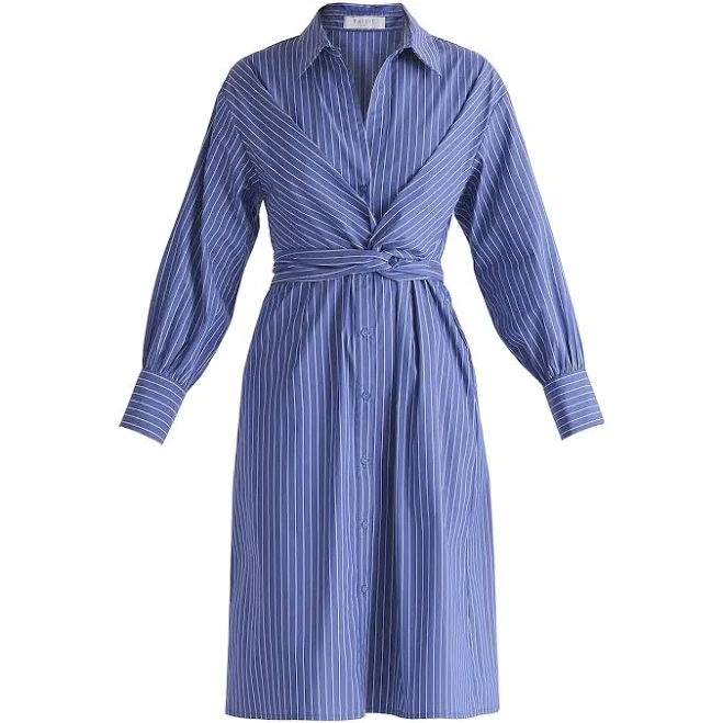 dress Paisie Women's Striped Waist Tie Shirt Dress Wolf & Badger $112
