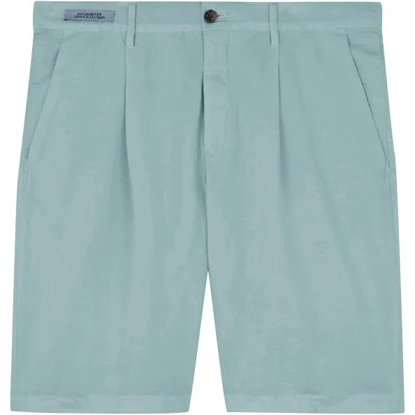 shorts Paul & Shark - Ether Blue Linen and Cotton Bermuda Shorts Robert Old & Co $296