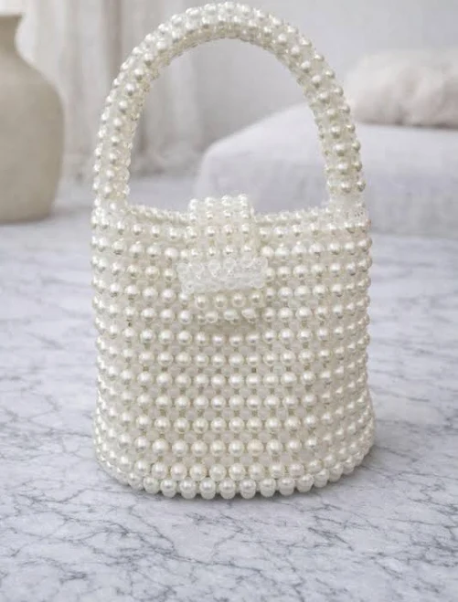bag Pearl Beaded Mini Bag Etsy - Seller $47.91