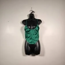 tube top PRETTYLITTLETHING Corset Top Womens 4 Emerald Green Satin Fitted Cutout Hem NEW eBay $35