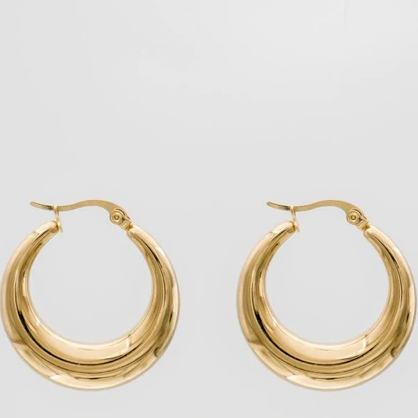 accessory PRYA Gold Lina Hoop Earrings PRYA $44