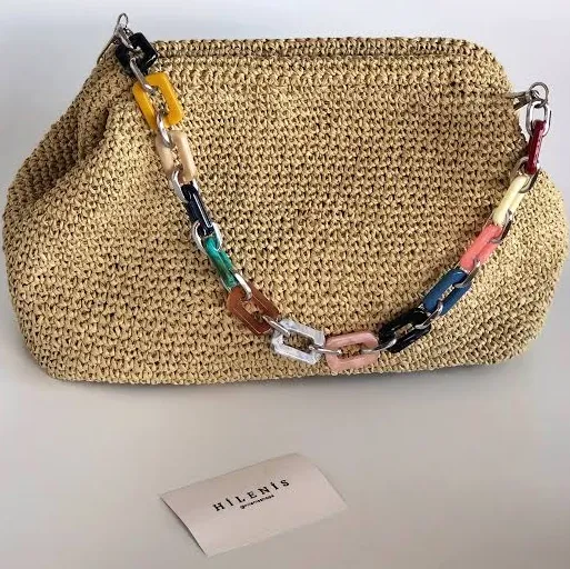 bag Raffia Straw Clutch Bag Etsy - HilenisDesign $75