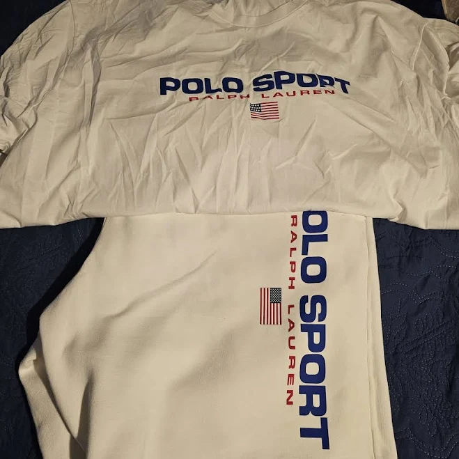 matching set Ralph Lauren Other | Ralph Lauren Polo Sport White Short Set With Blue And Red Accents | Color: Red/White | Size: 4x | Duncanl40's Closet Poshmark $90