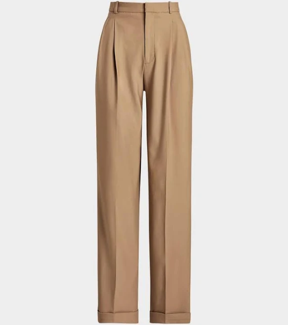 pants Ralph Lauren Women's Wool-Blend Bacall Wide-Leg Pant Neiman Marcus $348