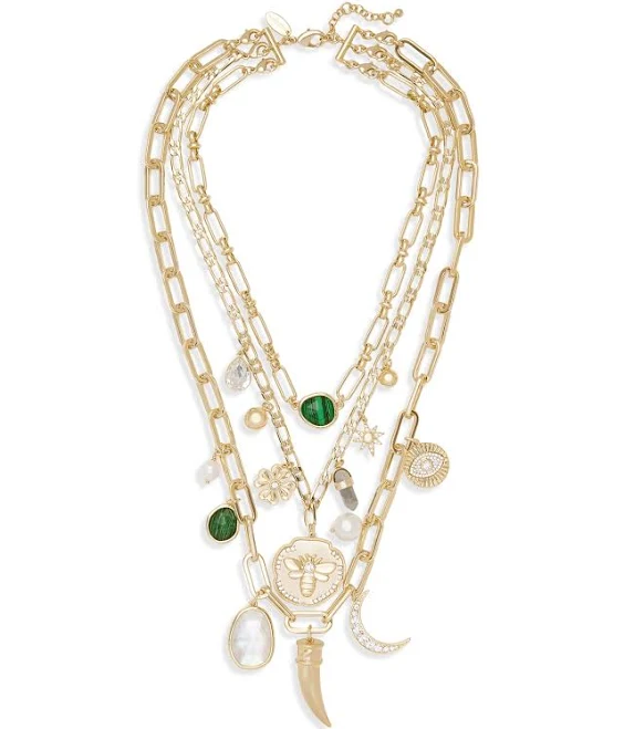 accessory Ramy Brook Women's Celia Layered Stone Charm Necklace Bloomingdale's $345