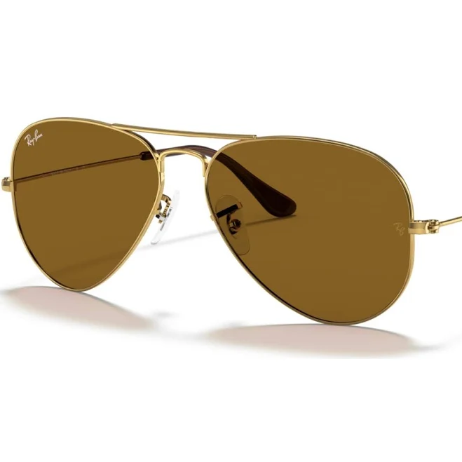 accessory Ray-Ban Sunglasses, RB3025 Aviator Classic - Gold, Brown Macy's $152.8