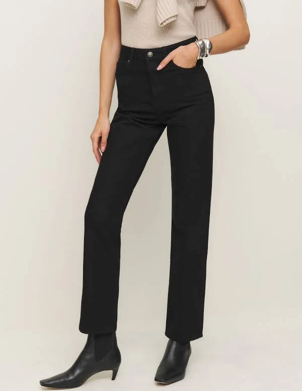 pants Reformation Cynthia High-Rise Straight Jeans Reformation $178