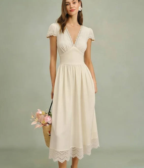 dress Rihoas Ditsy Floral Fit and Flare Mini Dress Rihoas $51