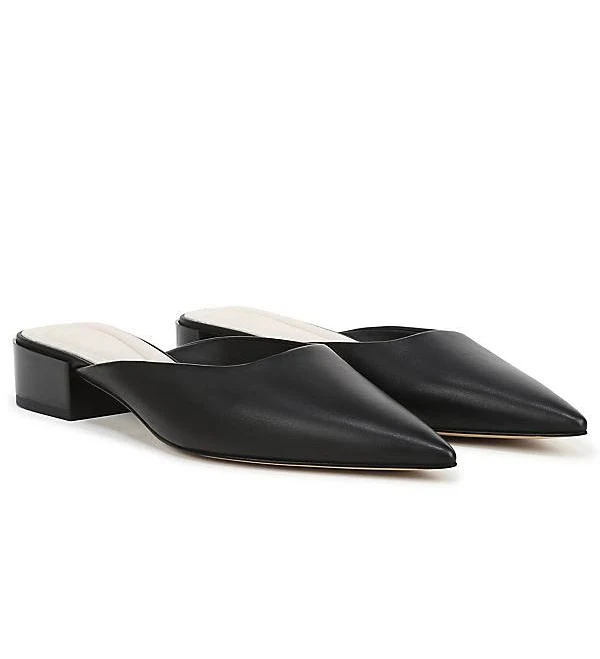 shoes Sarto by Franco Sarto Women's Bennet Pointed Toe Block Heel Mules Anthropologie $145