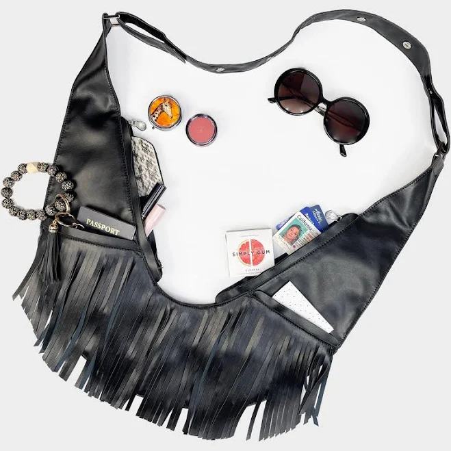 bag SASH Women's Faux Leather Crossbody Bag with FRID-Protected Wallet Sash Bag $99.99