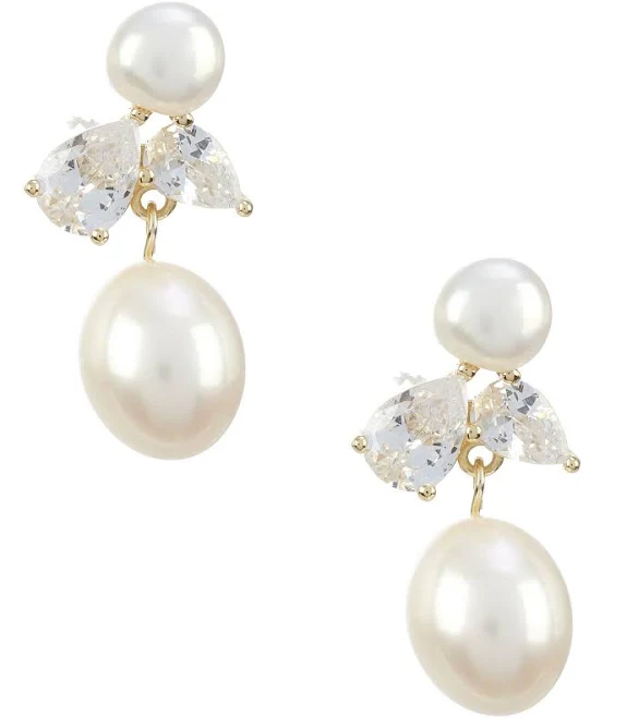 accessory Shashi Cecillia Freshwater Pearl Drop Earrings Dillard's $110