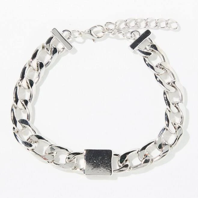 accessory Silver Chain Link Bracelet PacSun $5.62
