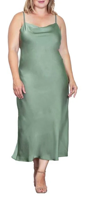 dress Standards & Practices Women's Cowl Neck Satin Dress Nordstrom $98