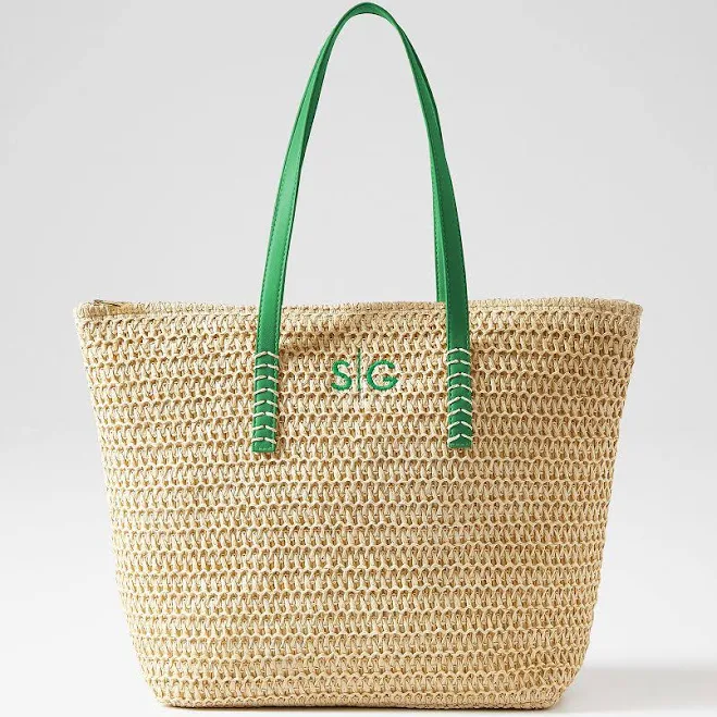bag Stinson Straw Zip-Top Tote Mark and Graham $79