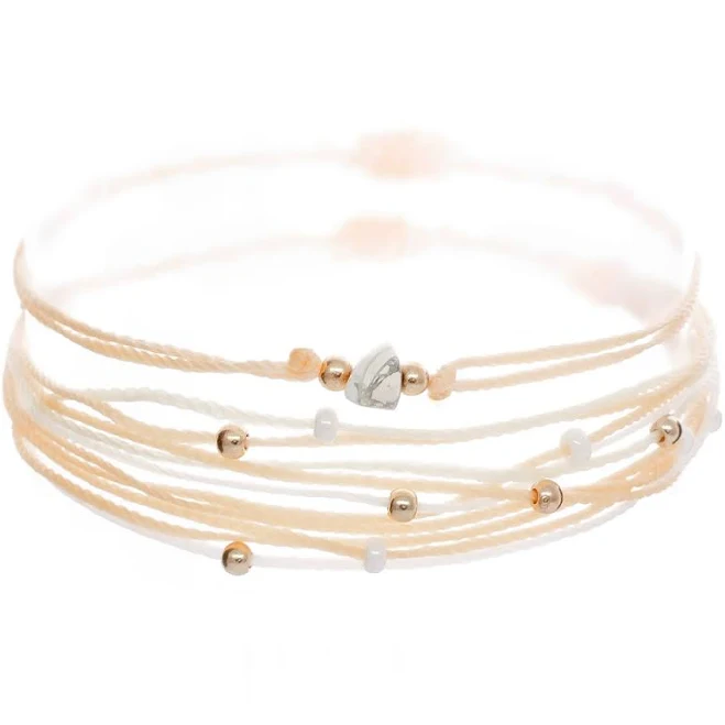 accessory String Bracelet Stack with Rock Charming Shark Jewelry $13.99