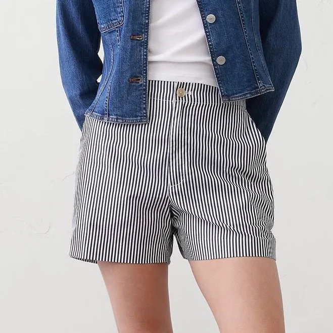 shorts Stripe Poplin Shorts Banana Republic Factory $30