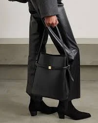 bag Structured Leather Tote Shoulder Bag LarosaStyle $150