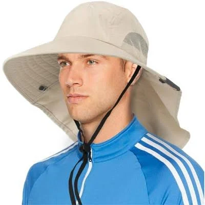 accessory Sun CUBE Wide Brim Sun Hat with Neck Flap Fishing Hiking for Men Women Safari Target $18.28