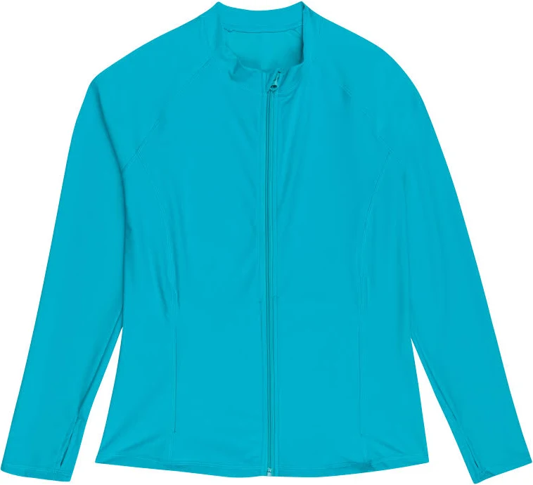 top SwimZip Women's Long Sleeve Rash Guard with UPF 50 Sun Protection SwimZip $49.99