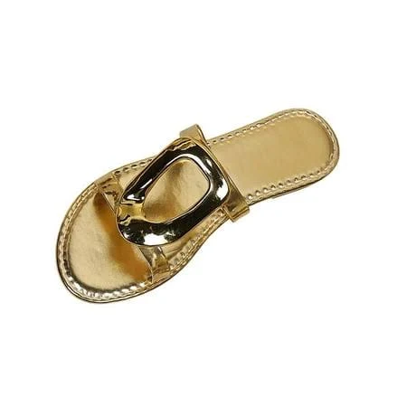 shoes SYMSHOES Women's Metallic Buckle Slide Sandals Walmart - GUZOM SHOES $16.55