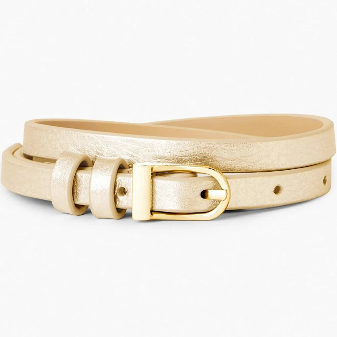 accessory Talbots Women's Slim Metallic Leather Belt Talbots $35.7