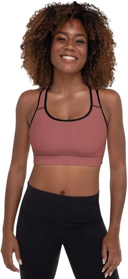 sports bra Terracotta Padded Sports Bra Real Iconicwear $39.99